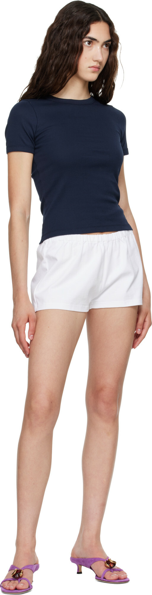 FLORE FLORE Navy Car T-shirt