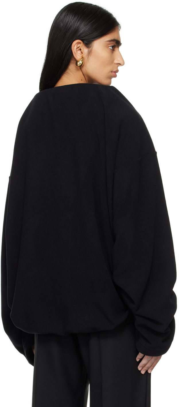 Marie Adam-Leenaerdt Black Structured Sweater