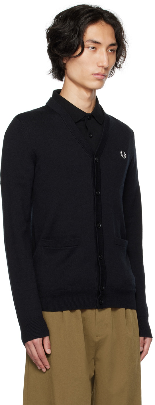 Fred Perry Cardigan - Grey - Medium
