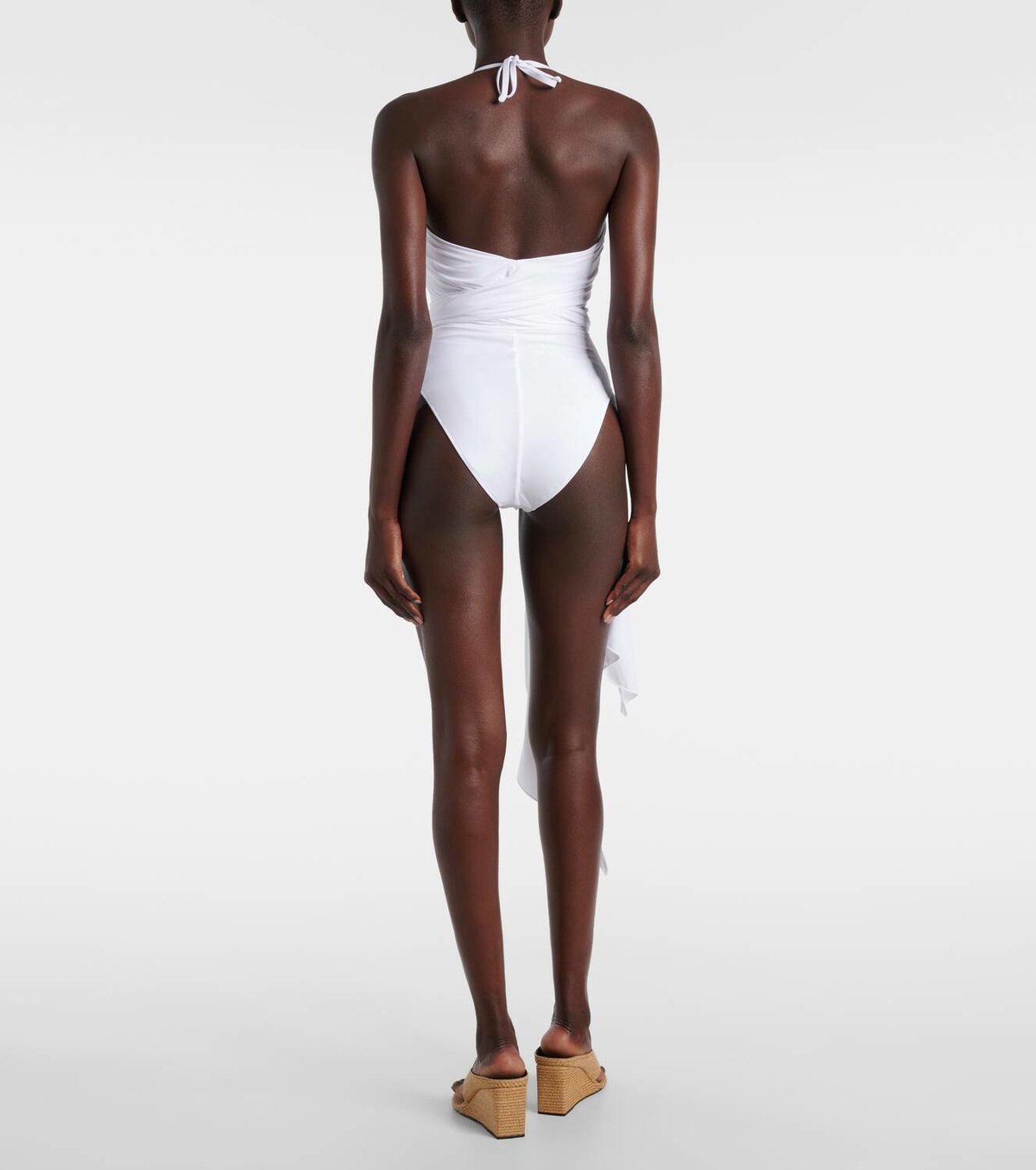 Alaïa Draped halterneck swimsuit