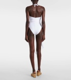 Alaïa Draped halterneck swimsuit