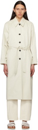 LOW CLASSIC Off-White Ventile Trench Coat