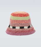 Visvim Meda striped crochet bucket hat