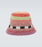 Visvim Meda striped crochet bucket hat