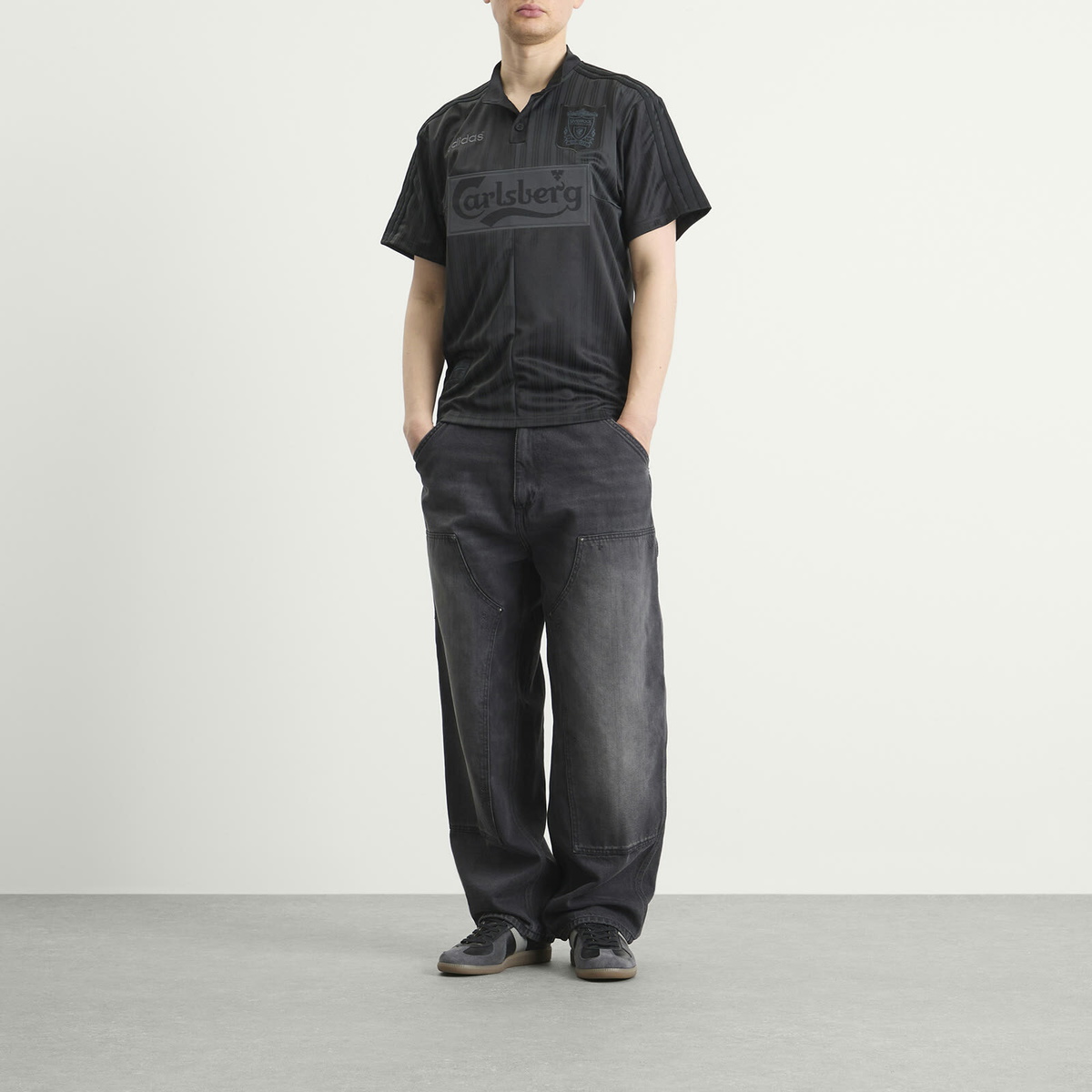 Adidas Men's Liverpool FC 95' Special Jersey Top in Black/Carbon