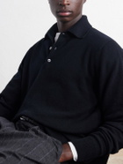 William Lockie - Wool Polo Sweater - Black