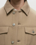 Ami Paris Boxy Fit Jacket Brown - Mens - Overshirts