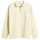 Armor-Lux Men's Quarter Zip Sweatshirt in Gravel