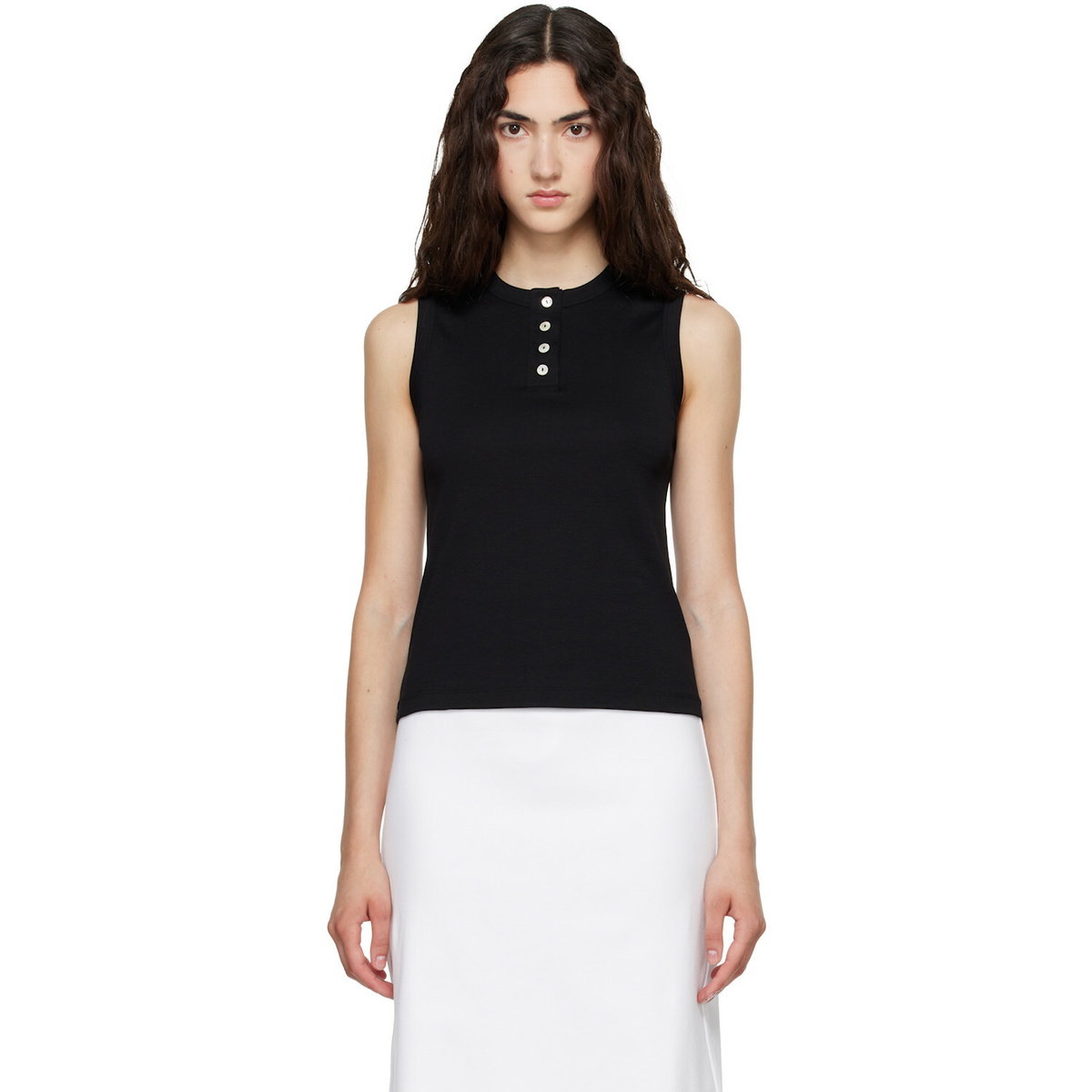 FLORE FLORE Black Jess Tank Top