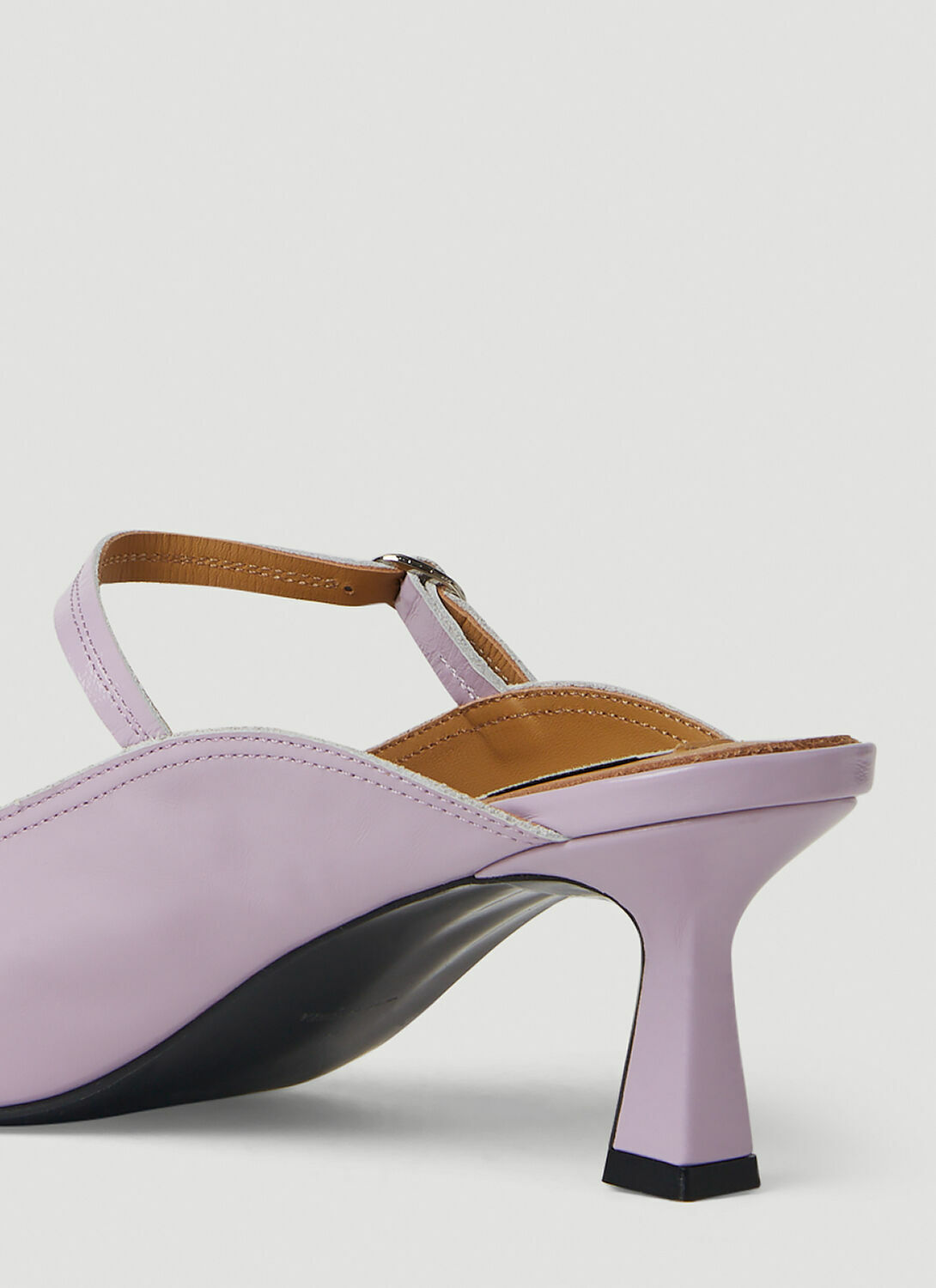 Reike Nen Pointed Mary Jane Kitten Heel Mules