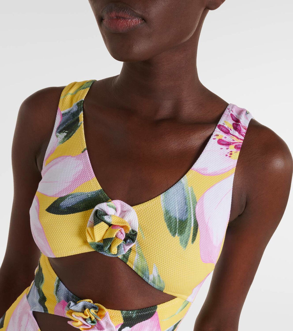 Alexandra Miro Beth floral cutout swimsuit