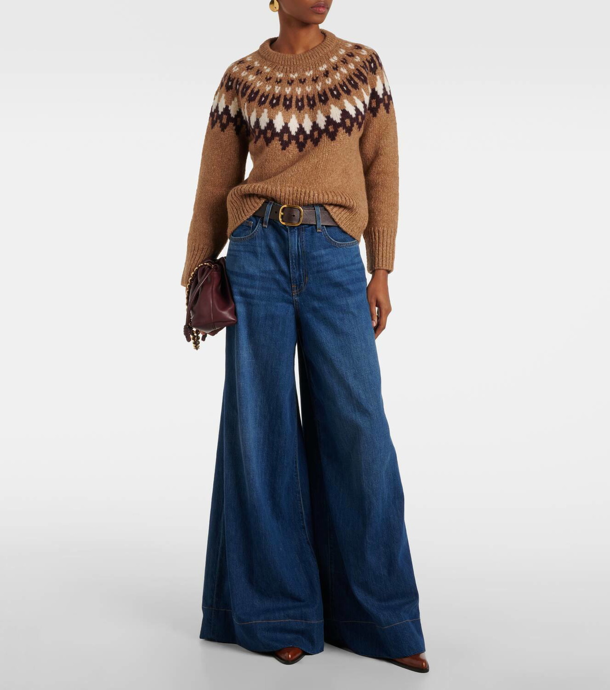 Veronica Beard Anne Fair Isle alpaca-blend sweater