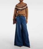 Veronica Beard Anne Fair Isle alpaca-blend sweater
