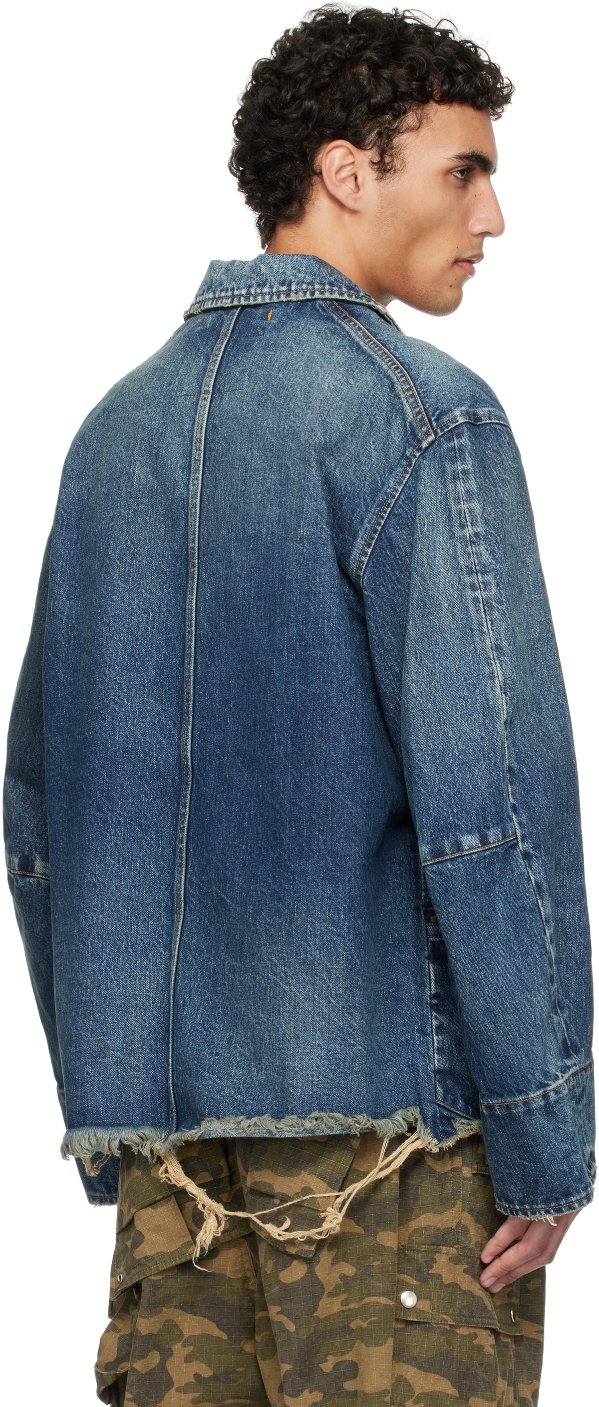 doublet Blue Used Finish Denim Jacket