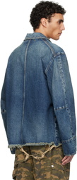 doublet Blue Used Finish Denim Jacket