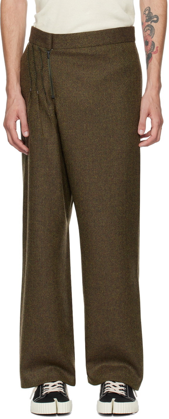 Bless Green Offset Trousers