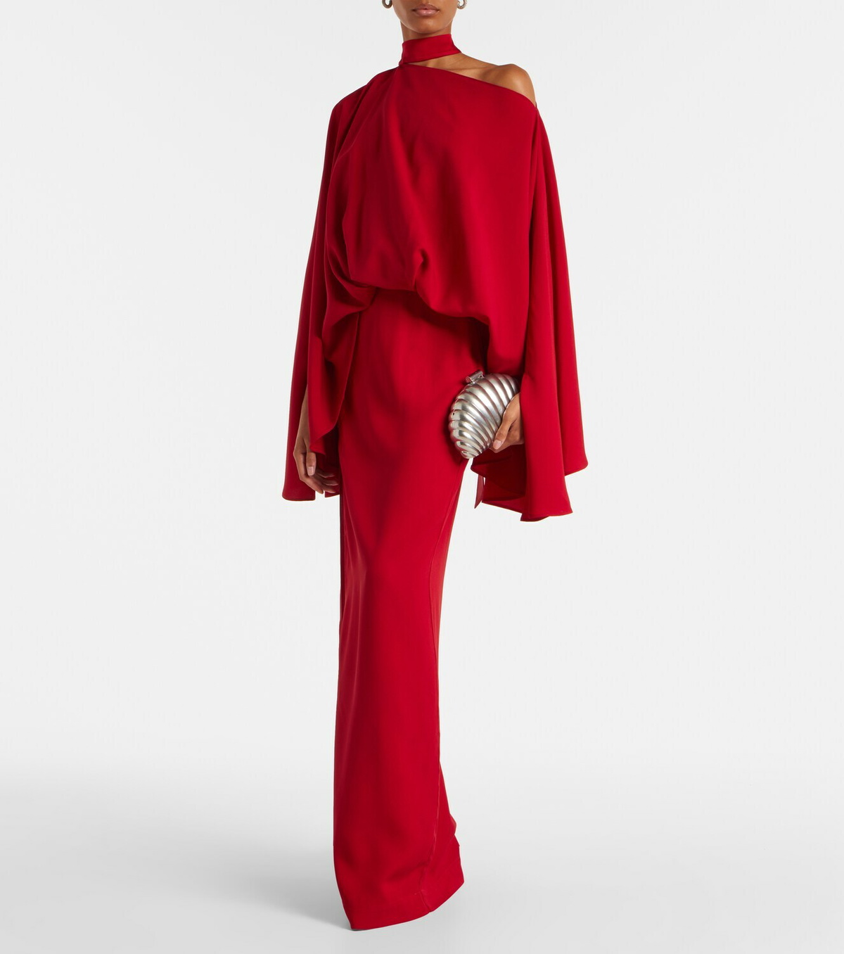 Taller Marmo Brooks scarf-detail crêpe maxi dress