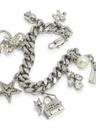 Marc Jacobs Cats Out Of The Bag Silver-plated Bracelet - One Size