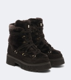 Bogner Turin shearling-lined suede lace-up boots