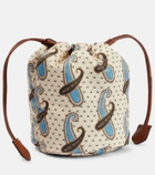 Etro Nécessaire Mini leather-trimmed pouch