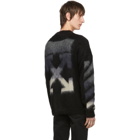 Off-White Black Brushed Diag Sweater