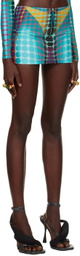 Jean Paul Gaultier Blue Dots Miniskirt