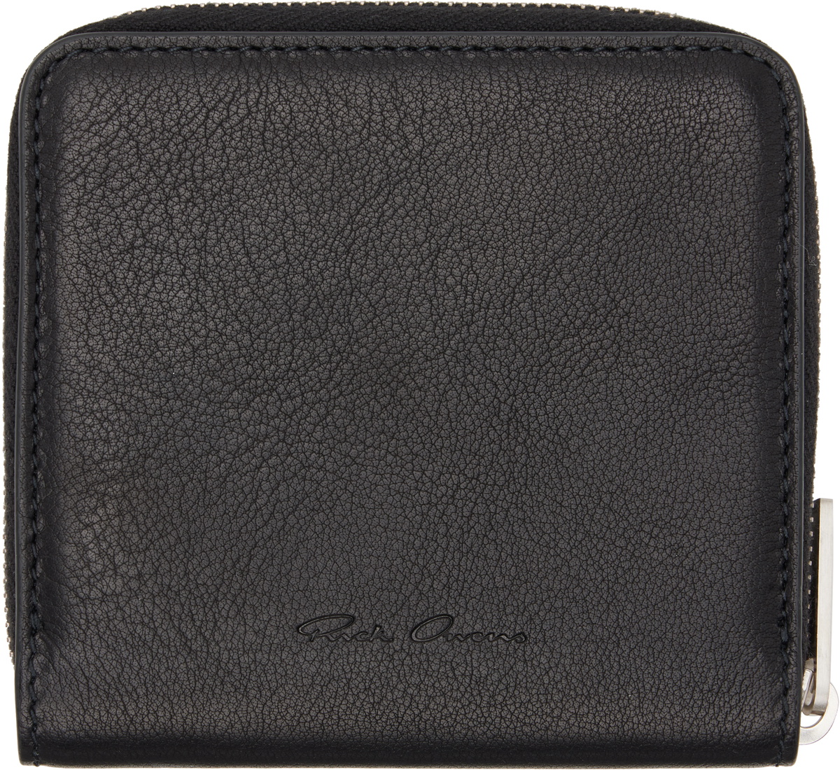 Rick Owens Black Concordians Zipped Wallet Rick Owens