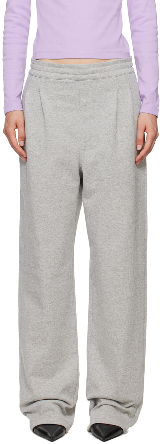 Carter Young Gray Pleated Sweatpants