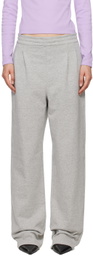 Carter Young Gray Pleated Sweatpants