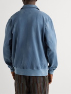 GENERAL ADMISSION - Lincoln Tie-Dyed Cotton-Jersey Half-Zip Sweatshirt - Blue