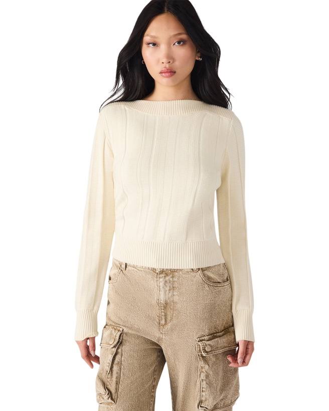 Photo: Steve Madden Serra Sweater in White