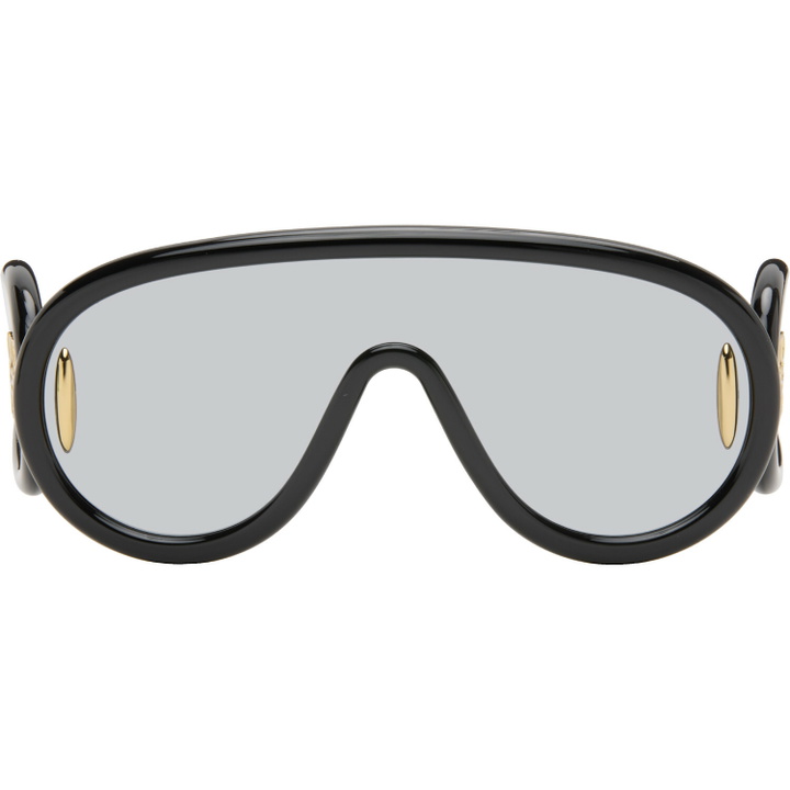 Photo: LOEWE Black Wave Mask Sunglasses