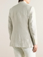 Kingsman - Double-Breasted Linen Blazer - Neutrals
