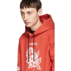 Marcelo Burlon County of Milan Red Skull Tattoo Hoodie