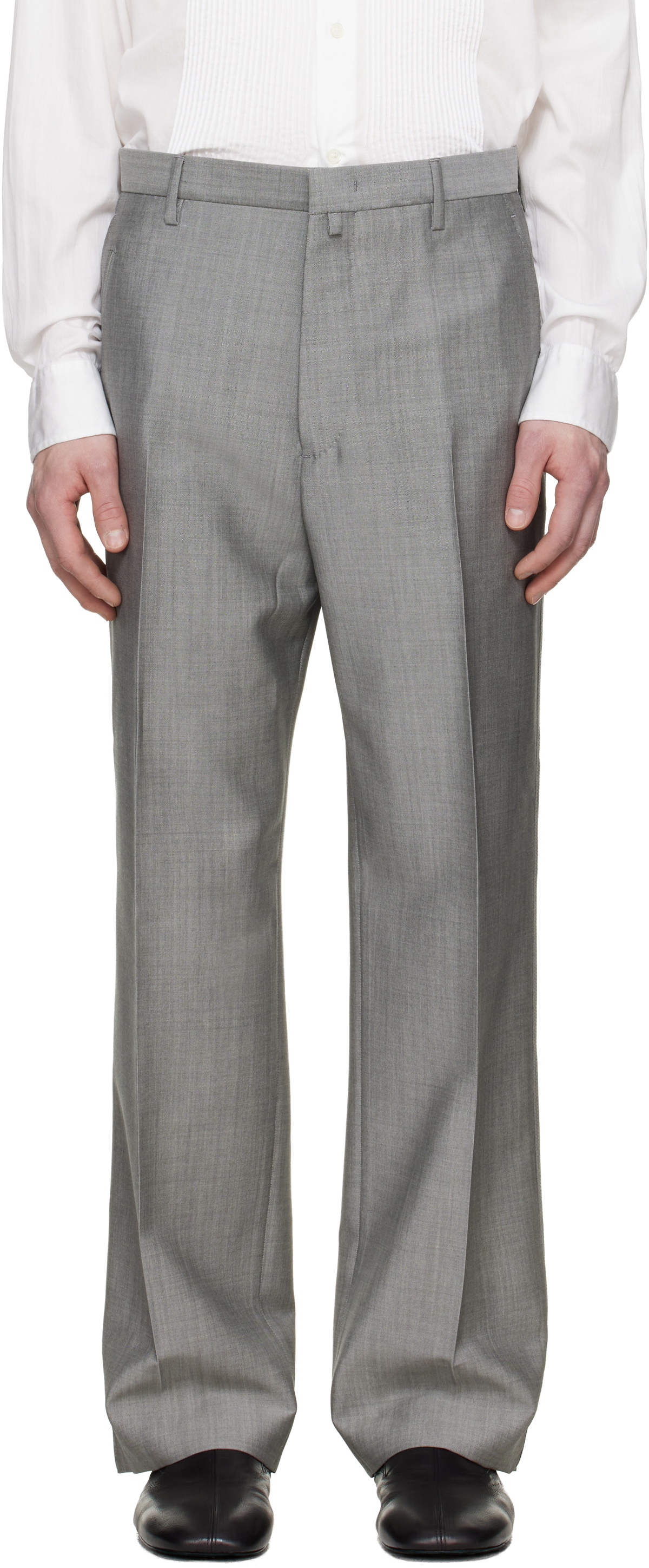 Lanvin Gray Straight Trousers