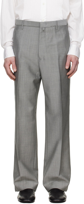 Photo: Lanvin Gray Straight Trousers