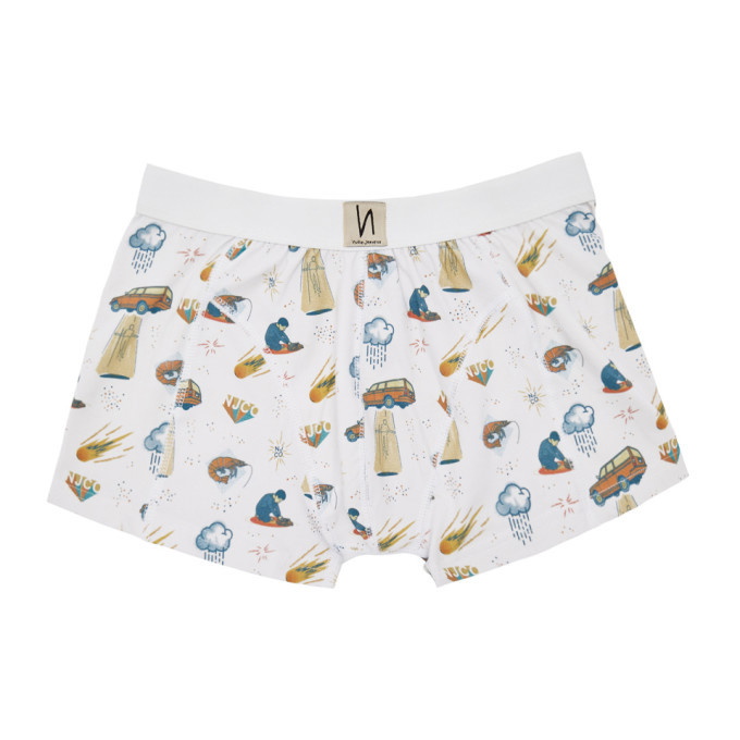 Photo: Nudie Jeans White West Coast Remix Boxer Briefs