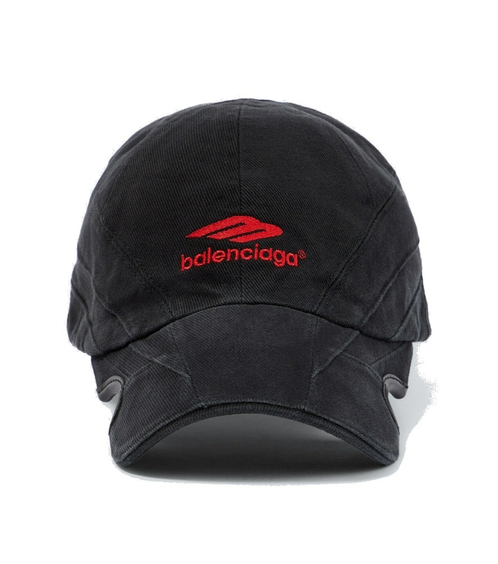 Photo: Balenciaga - 3B Sports Icon cotton baseball cap
