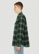 Oversized Flannel Shirt in Green
