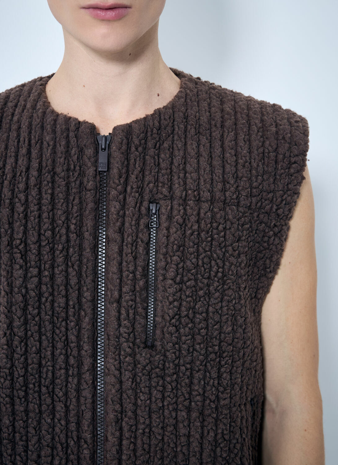 Homme Plissé Issey Miyake Fleece Rib Gilet