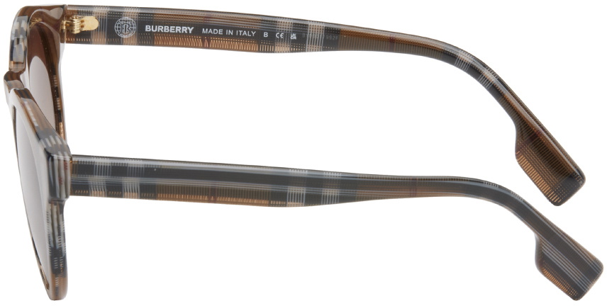 Burberry Brown Round Sunglasses
