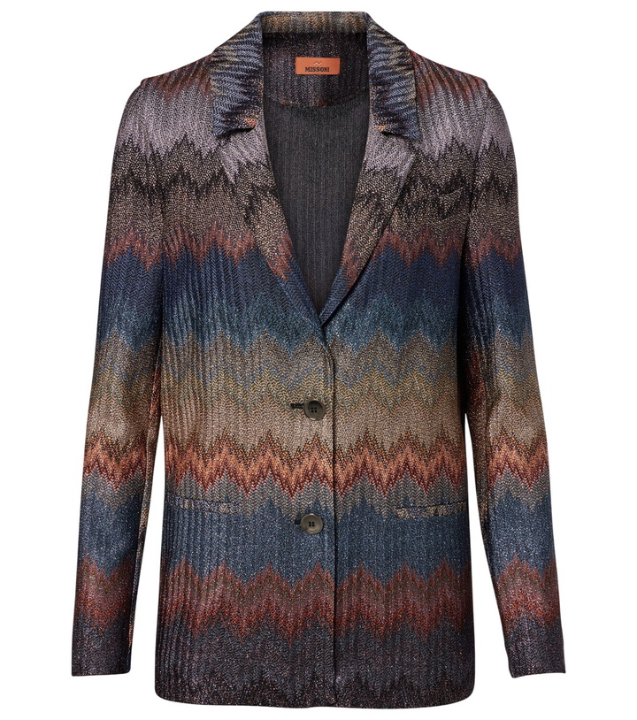 Photo: Missoni Zigzag lamé blazer