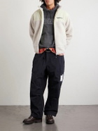 Neighborhood - Logo-Embroidered Pigment-Dyed Cotton-Jersey Hoodie - Black