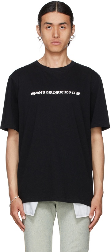 Photo: Stolen Girlfriends Club SSENSE Exclusive Black Logo T-Shirt