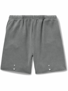 Les Tien - Straight-Leg Garment-Dyed Cotton-Jersey Shorts - Gray