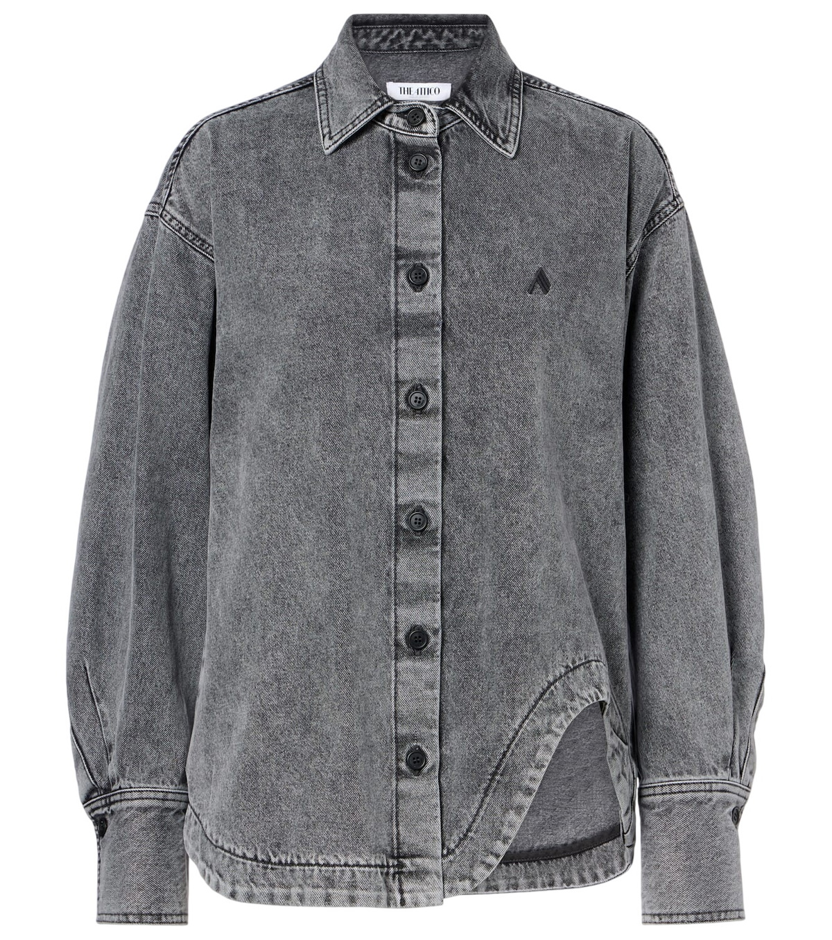 The Attico Fern faded cargo barrel-leg jeans The Attico