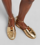 Jimmy Choo Lemi embellished leather espadrilles