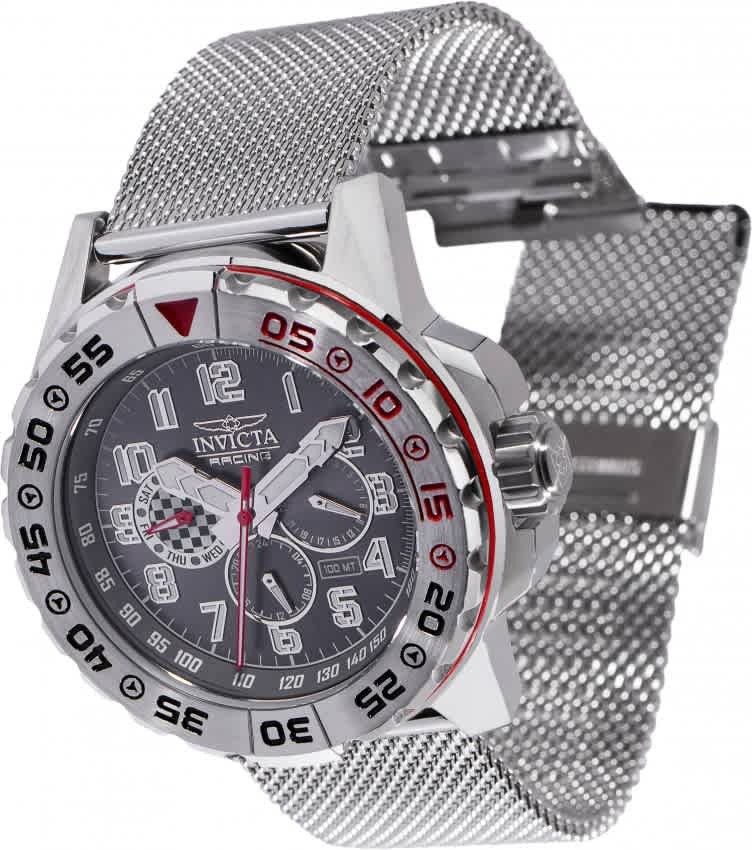 Invicta Racing Quartz Gunmetal Dial Unisex Watch 47213