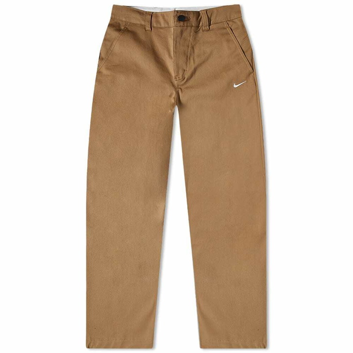 Photo: Nike Men's Life Chino Pant in Dark Driftwood/White