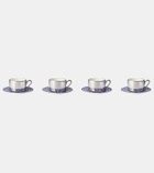 Polspotten Aunty set of 4 espresso cups and saucers